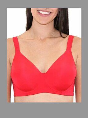 Leading Lady Bra Full Coverage Underwire Style #5028 Red SZ 36D NWT